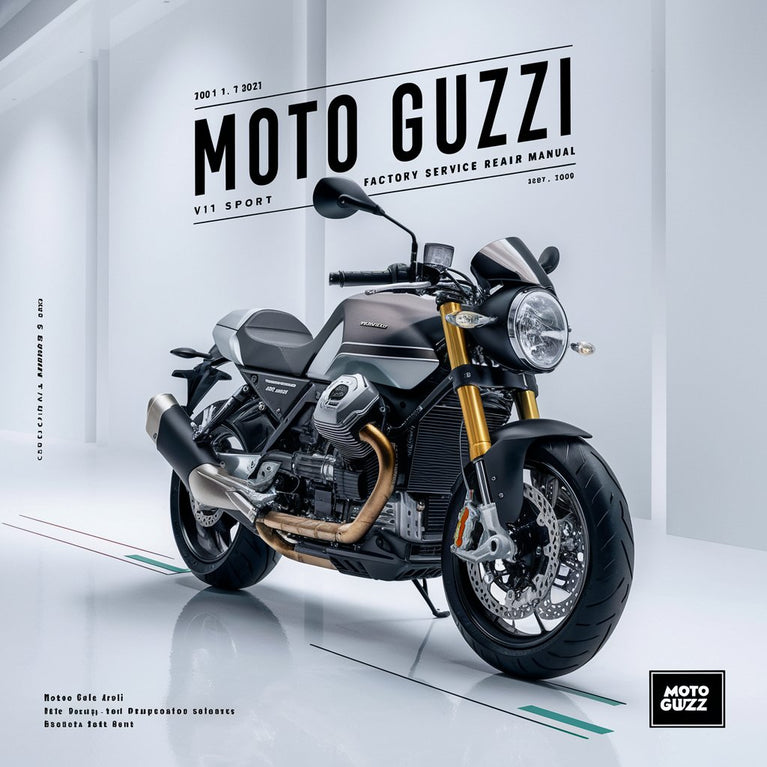 Manuel de réparation et d'entretien d'usine Moto Guzzi v11 Sport