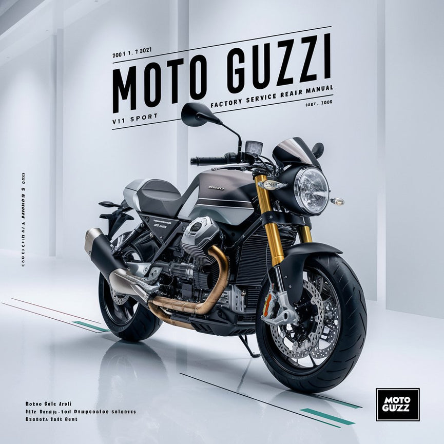 Manual de reparación y servicio de fábrica de Moto Guzzi v11 Sport