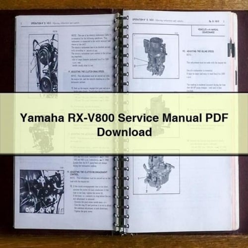 Yamaha RX-V800 Service Manual PDF Download