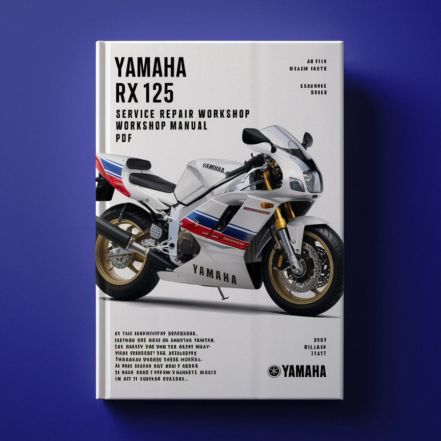 Manual de taller y reparación de Yamaha RX125 RX 125