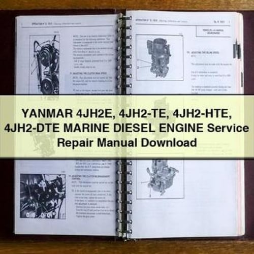 YANMAR 4JH2E 4JH2-TE 4JH2-HTE 4JH2-DTE Marine DIESEL Engine Service Repair Manual Download PDF