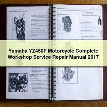 Manual completo de reparación y servicio de taller de la motocicleta Yamaha YZ450F 2017