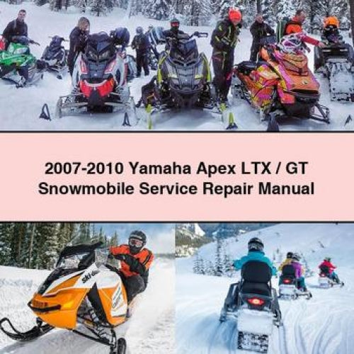 Manuel de réparation et d'entretien des motoneiges Yamaha Apex LTX/GT 2007-2010