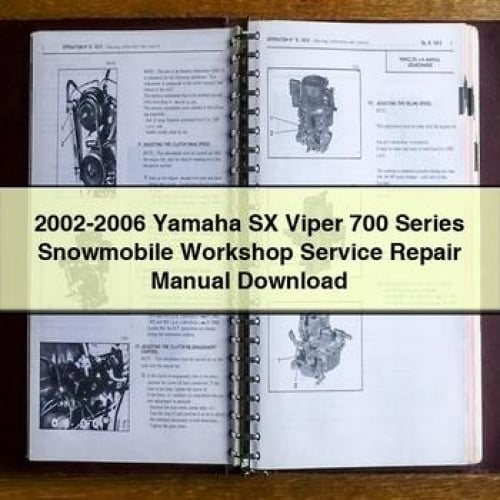 Manuel de réparation et d'entretien des motoneiges Yamaha SX Viper série 700 2002-2006