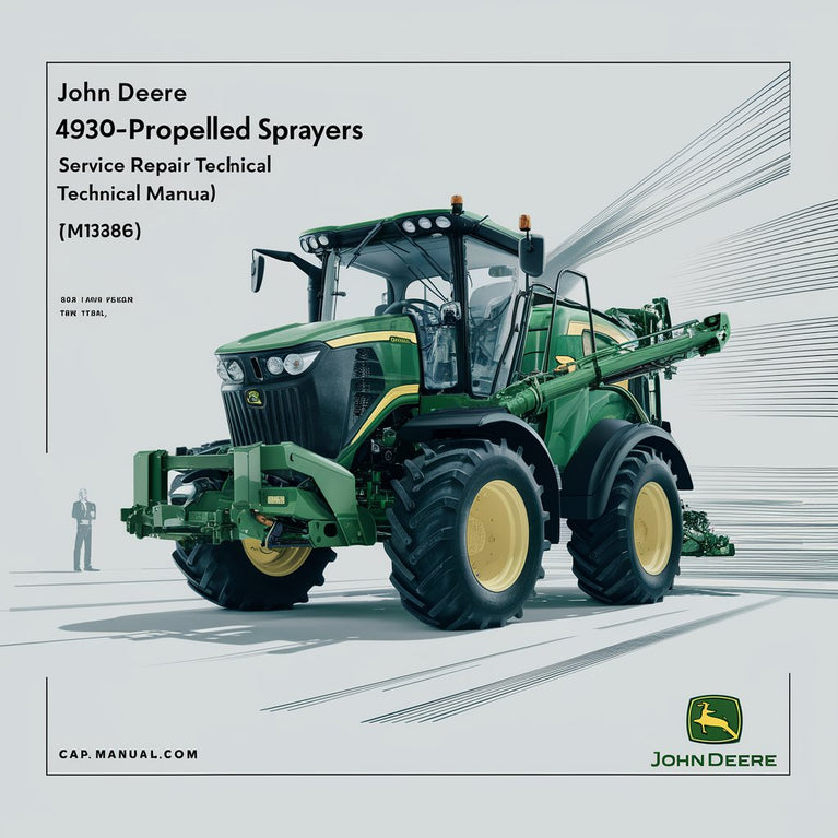 Manual técnico de servicio y reparación de pulverizadores autopropulsados ​​John Deere 4930 (TM1386)