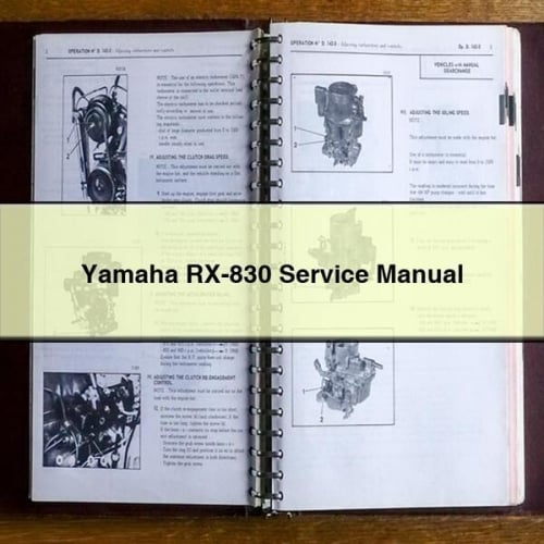 Manuel de réparation et d'entretien du Yamaha RX-830