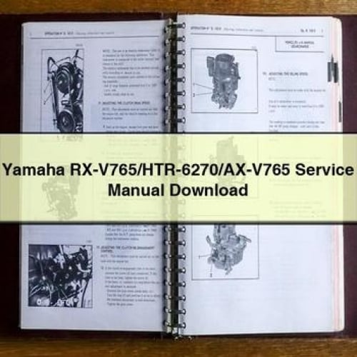 Manual de servicio y reparación de Yamaha RX-V765/HTR-6270/AX-V765