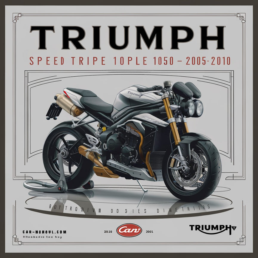 Manuel d'entretien d'usine Triumph Speed ​​Triple 1050 2005-2010