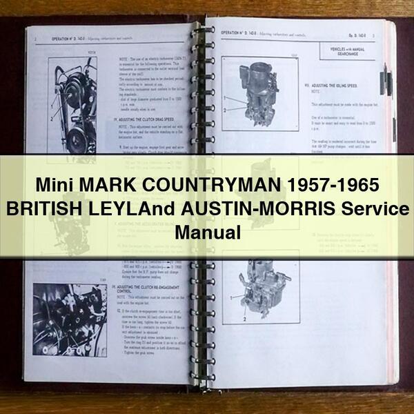 Manual de servicio y reparación del Mini MARK COUNTRYMAN 1957-1965 BRITISH Leyland AUSTIN-MORRIS