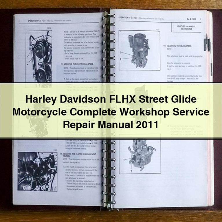 Harley Davidson FLHX Street Glide Motorcycle Complete Workshop Service Repair Manual 2011