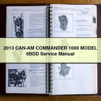 2013 CAN-AM CommandER 1000 Model 6BDD Service Repair Manual