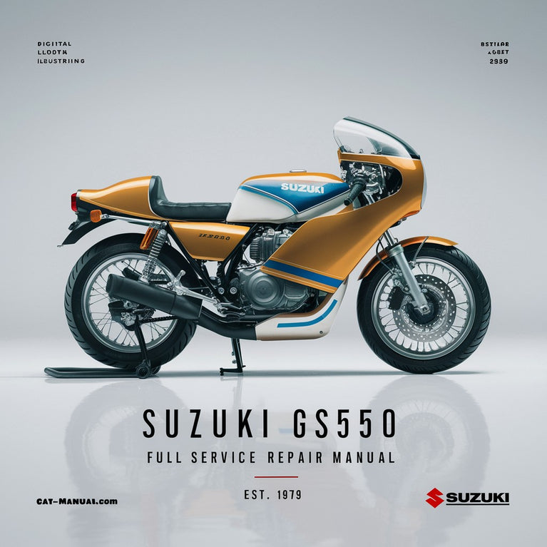 Manuel de réparation complet Suzuki GS550 1979