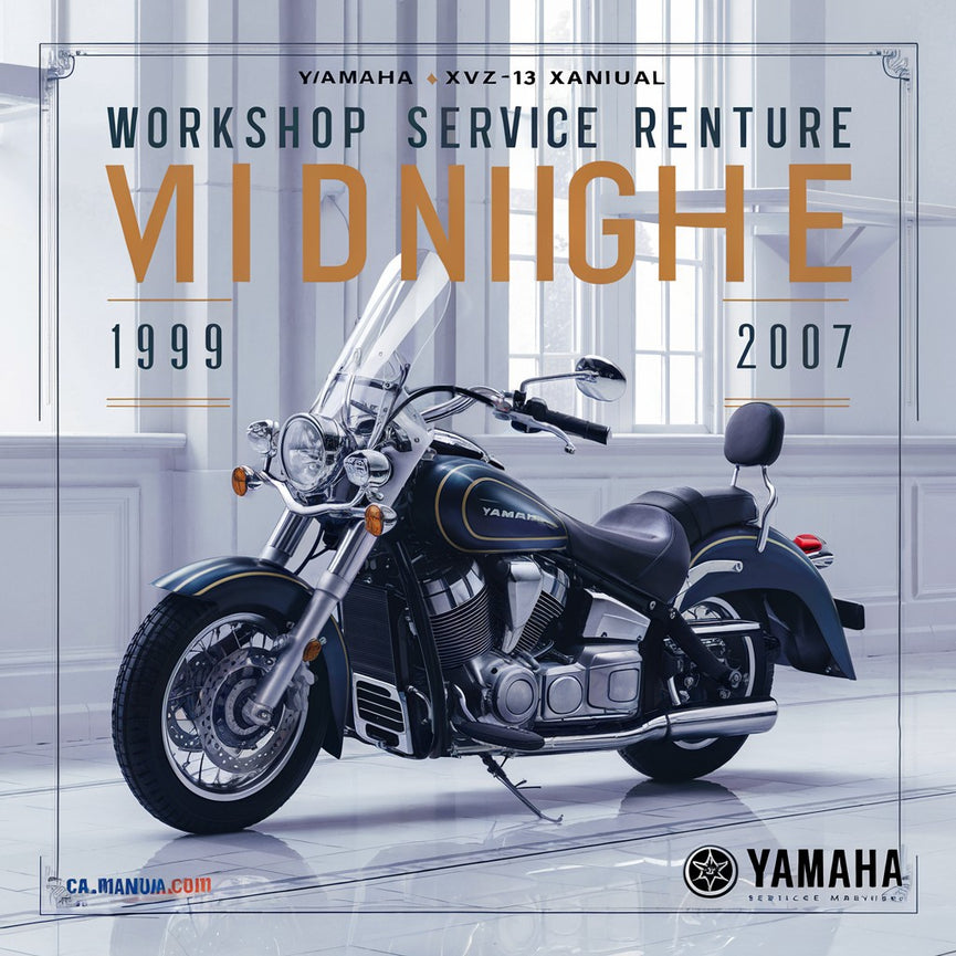 Manuel de réparation et d'entretien complet de la moto Yamaha XVZ13 XVZ1300 Royal Star Venture Midnight 1999 2000 2001 2002 2003 2004 2005 2006 2007