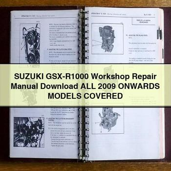 Suzuki GSX-R1000 Workshop Repair Manual  All 2009 ONWARDS ModelS COVERED