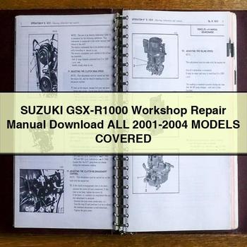 Manual de reparación del taller Suzuki GSX-R1000 Todos los modelos 2001-2004 INCLUIDOS