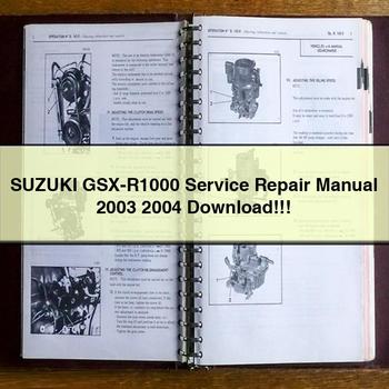 Manual de servicio y reparación de Suzuki GSX-R1000 2003 2004