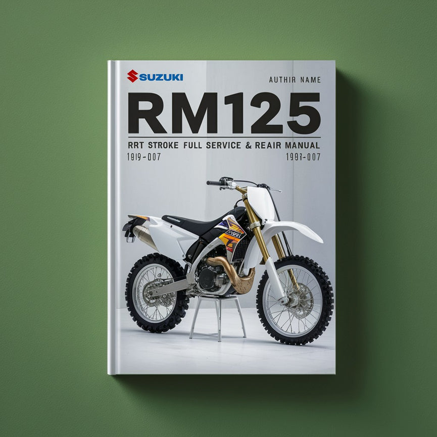 Suzuki RM125 DIRT BIKE 2 STROKE Full Service & Repair Manual 1996-2007