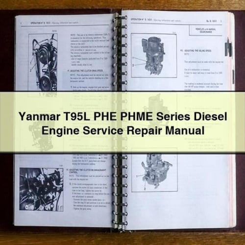 Manual de servicio y reparación del motor diésel Yanmar T95L PHE PHME