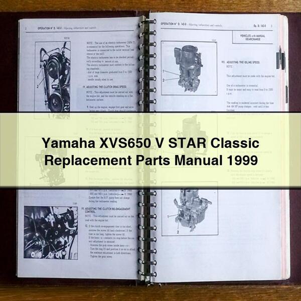 Yamaha XVS650 V STAR Classic Replacement Parts Manual 1999