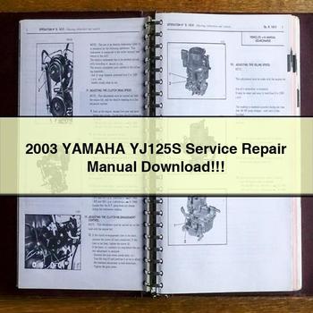 Manuel de réparation et d'entretien de la Yamaha YJ125S 2003