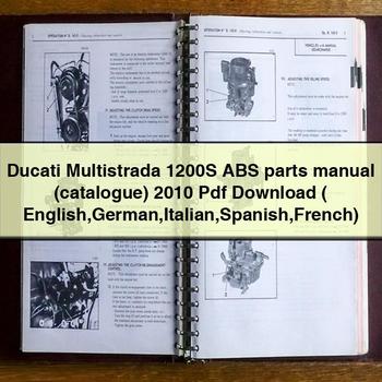 Ducati Multistrada 1200S ABS parts Manual (catalogue) 2010 Pdf  ( English German Italian Spanish French)