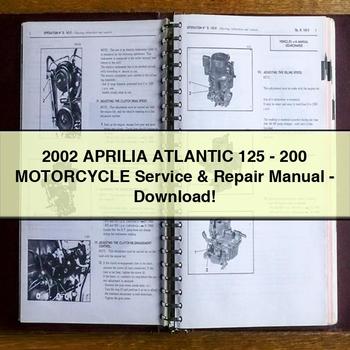 Manuel de réparation et d'entretien de la moto APRILIA ATLANTIC 125 - 200 2002 -