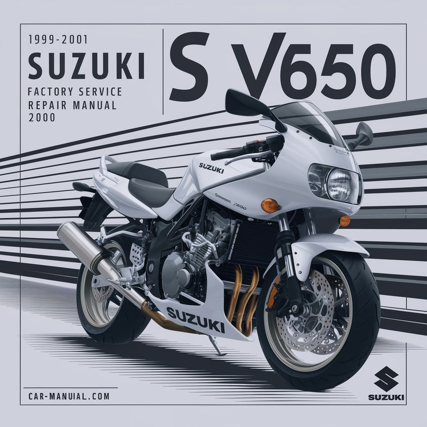 Manuel de réparation et d'entretien d'usine Suzuki SV650 1999-2001 2000