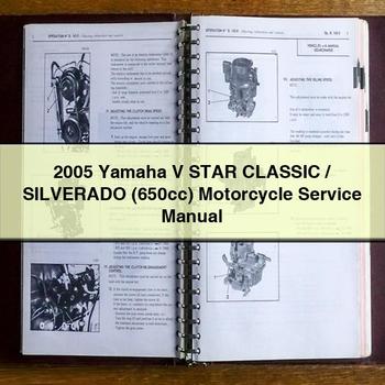 Manual de servicio y reparación de motocicletas Yamaha V STAR Classic / SILVERADO (650 cc) 2005