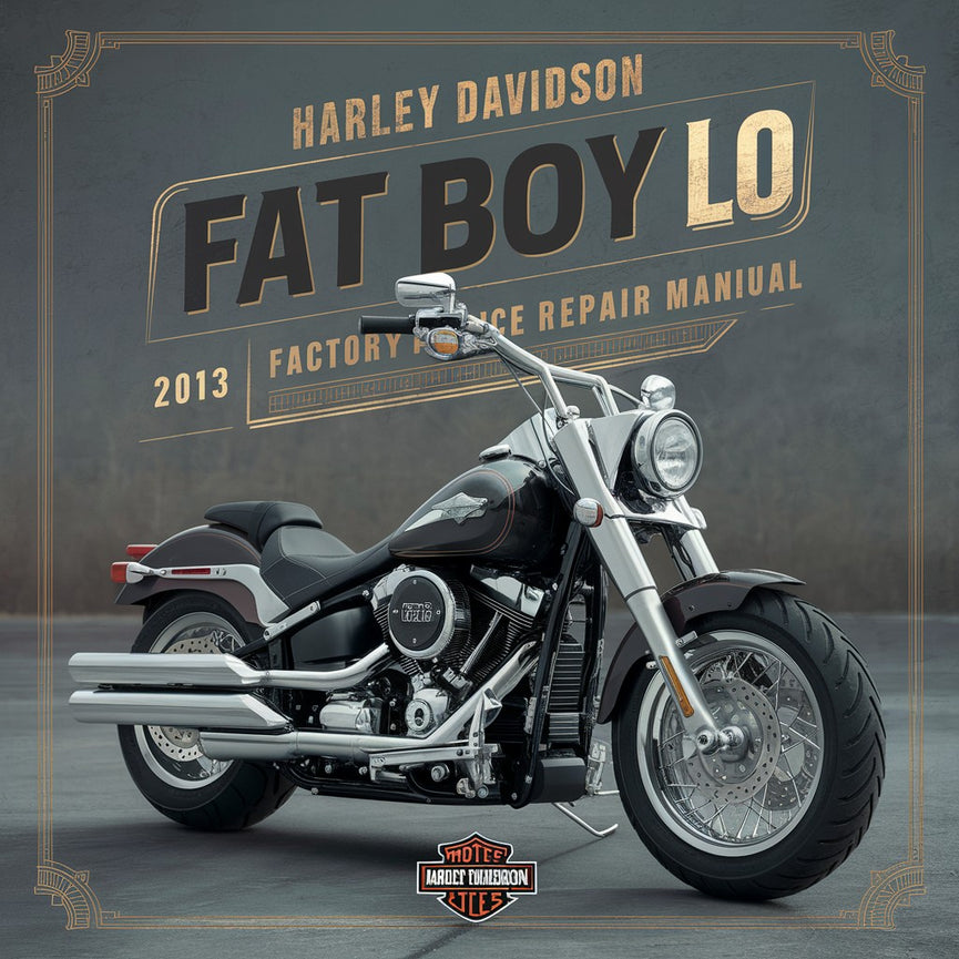 Harley Davidson FLSTFB Fat Boy Lo 2013 Factory Service Repair Manual