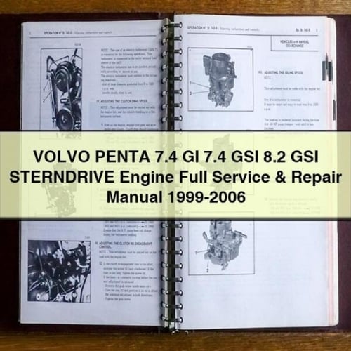 VOLVO PENTA 7.4 GI 7.4 GSI 8.2 GSI STERNDRIVE Engine Full Service & Repair Manual 1999-2006 PDF Download