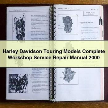 Harley Davidson Touring Models Complete Workshop Service Repair Manual 2000