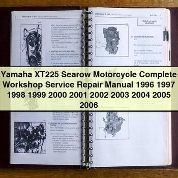 Yamaha XT225 Searow Motorcycle Complete Workshop Service Repair Manual 1996 1997 1998 1999 2000 2001 2002 2003 2004 2005 2006