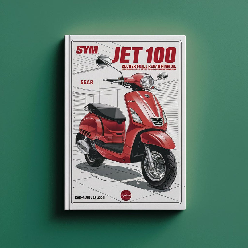 Manuel complet de réparation et d'entretien du scooter SYM JET 50 100 RED DEVIL