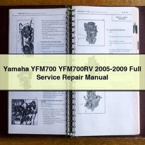 Manuel de réparation et d'entretien complet pour Yamaha YFM700 YFM700RV 2005-2009