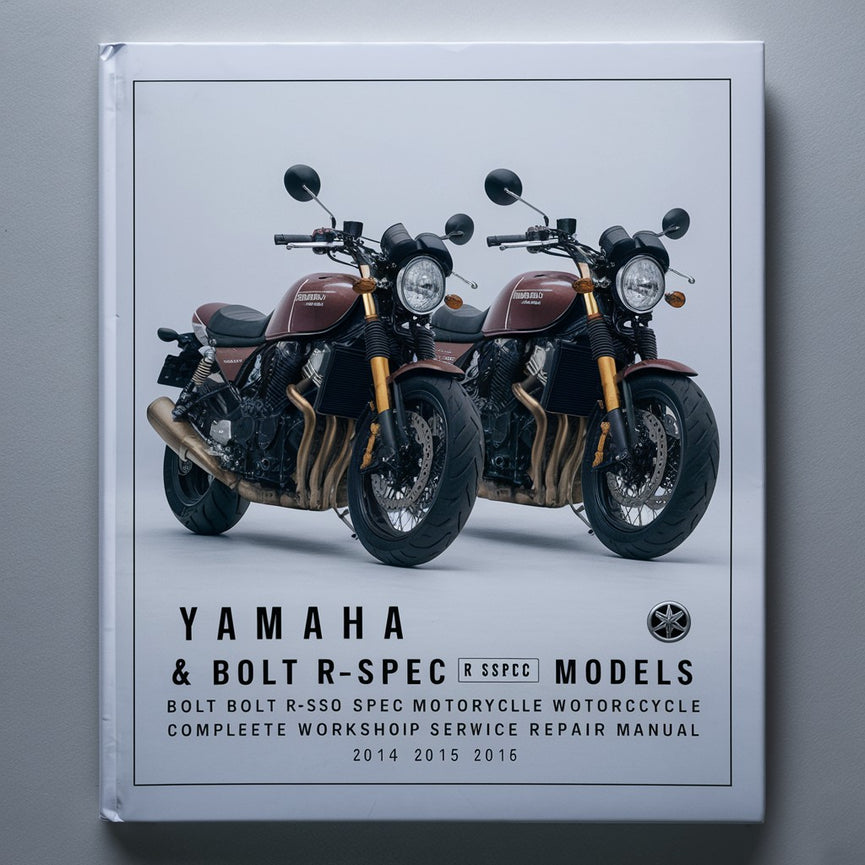 Manual completo de reparación y servicio de taller de motocicletas Yamaha Star Bolt &amp; Bolt R-Spec XVS950 2014 2015 2016