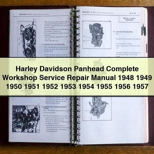 Harley Davidson Panhead Complete Workshop Service Repair Manual 1948 1949 1950 1951 1952 1953 1954 1955 1956 1957