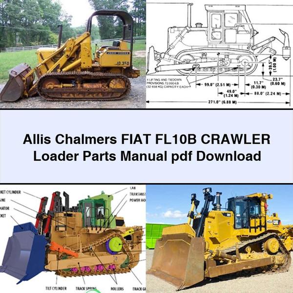 Allis Chalmers Fiat FL10B Crawler Loader Parts Manual