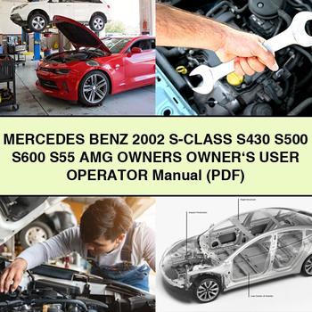 Mercedes Benz 2002 S-Class S430 S500 S600 S55 AMG Owners Owner's User Operator Manual (PDF)