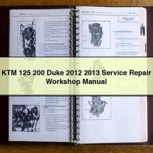 KTM 125 200 Duke 2012 2013 Service Repair Workshop Manual PDF Download