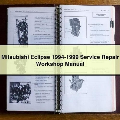 Mitsubishi Eclipse 1994-1999 Service Repair Workshop Manual PDF Download