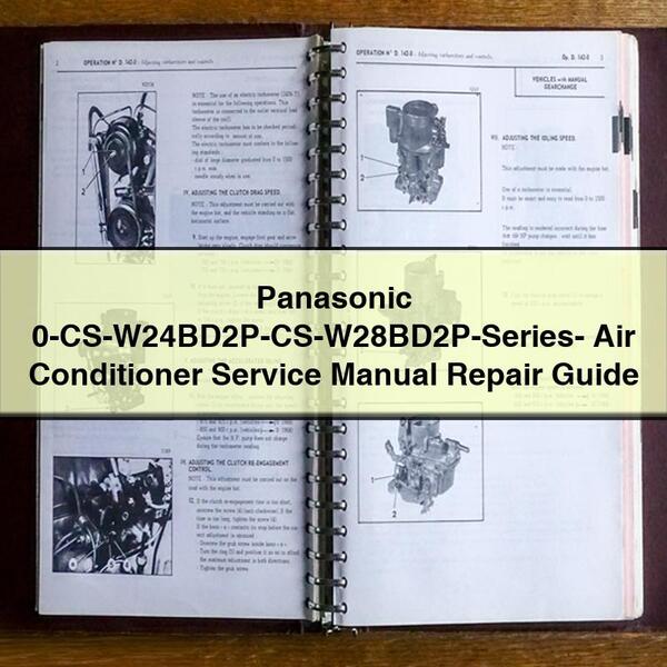 Panasonic 0-CS-W24BD2P-CS-W28BD2P-Series- Air Conditioner Service Manual Repair Guide