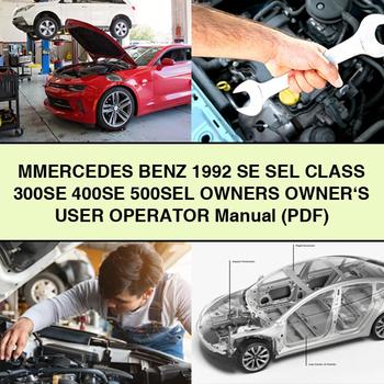 MMercedes Benz 1992 SE SEL Class 300SE 400SE 500SEL Owners Owner's User Operator Manual (PDF)