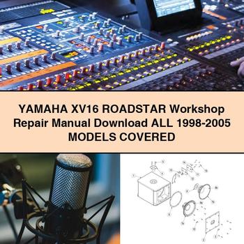 Manual de reparación del taller Yamaha XV16 RoadSTAR Todos los modelos 1998-2005 INCLUIDOS