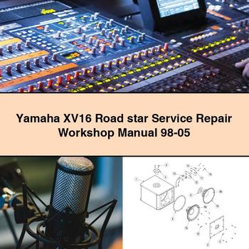 Manuel d'atelier de réparation et d'entretien Yamaha XV16 Road Star 98-05