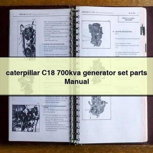 caterpillar C18 700kva generator set parts Manual PDF Download