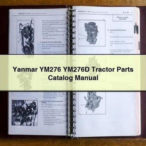 Yanmar YM276 YM276D Tractor Parts Catalog Manual Download PDF