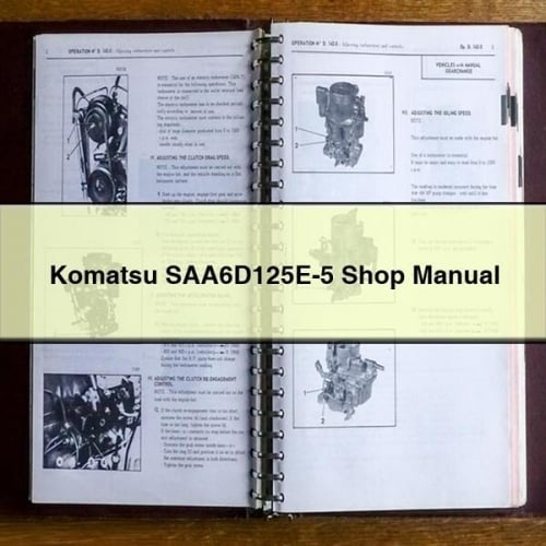 KOMATSU SAA6D125E-5 Shop Manual PDF Download