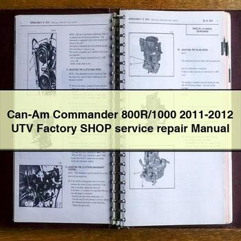 Can-Am Commander 800R/1000 2011-2012 UTV Factory Shop Service Repair Manual