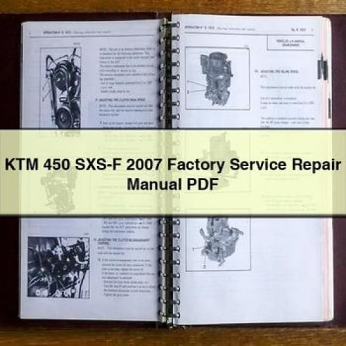 Manual de reparación y servicio de fábrica de la KTM 450 SXS-F 2007