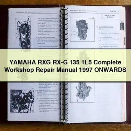 Manuel d'atelier complet de réparation Yamaha RXG RX-G 135 1L5 À PARTIR DE 1997